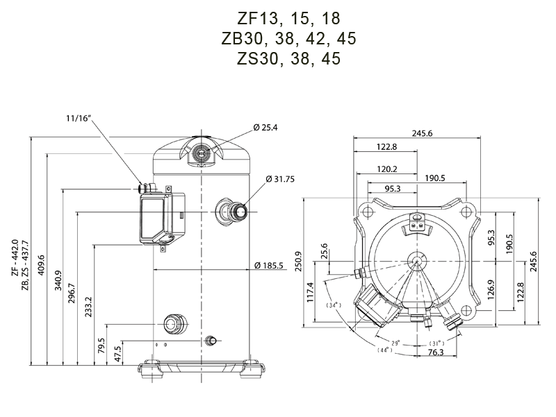  zf, zb, zs middle